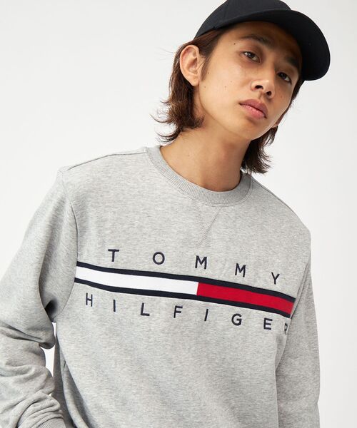 TOMMY HILFIGER(トミーヒルフィガー)の「【オンライン限定】TINOフレンチテリースウェット(スウェット・メンズ・グレー/ネイビー/ホワイト・MEDIUM/SMALL/XX-LARGE/LARGE/X-LARGE/X-SMALL)」の3枚目の写真