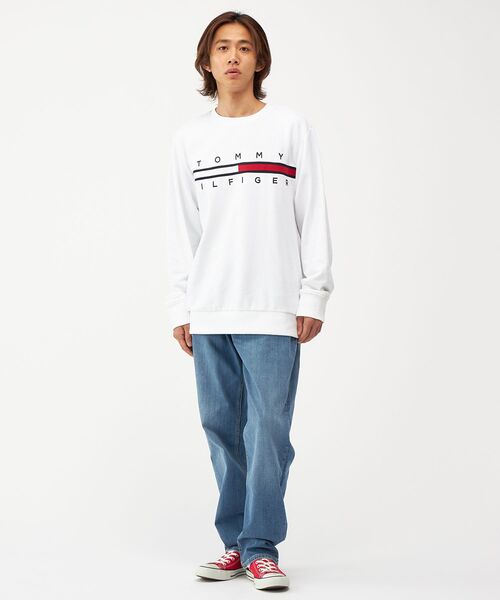 TOMMY HILFIGER(トミーヒルフィガー)の「【オンライン限定】TINOフレンチテリースウェット(スウェット・メンズ・グレー/ネイビー/ホワイト・MEDIUM/SMALL/XX-LARGE/LARGE/X-LARGE/X-SMALL)」の4枚目の写真
