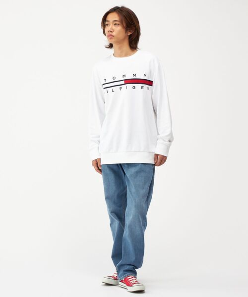 TOMMY HILFIGER(トミーヒルフィガー)の「【オンライン限定】TINOフレンチテリースウェット(スウェット・メンズ・グレー/ネイビー/ホワイト・MEDIUM/SMALL/XX-LARGE/LARGE/X-LARGE/X-SMALL)」の5枚目の写真