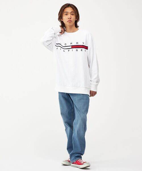 TOMMY HILFIGER(トミーヒルフィガー)の「【オンライン限定】TINOフレンチテリースウェット(スウェット・メンズ・グレー/ネイビー/ホワイト・MEDIUM/SMALL/XX-LARGE/LARGE/X-LARGE/X-SMALL)」の6枚目の写真