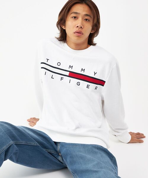 TOMMY HILFIGER(トミーヒルフィガー)の「【オンライン限定】TINOフレンチテリースウェット(スウェット・メンズ・グレー/ネイビー/ホワイト・MEDIUM/SMALL/XX-LARGE/LARGE/X-LARGE/X-SMALL)」の9枚目の写真