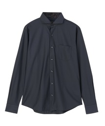 デザインカジュアル長袖シャツ ホリゾンタルワイド