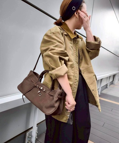 Scrap Book(スクラップブック)の「【MARGE SHERWOOD】GRANDMA BAG_hush nubuck(ショルダーバッグ・レディース・ブラウン・FREE)」の13枚目の写真