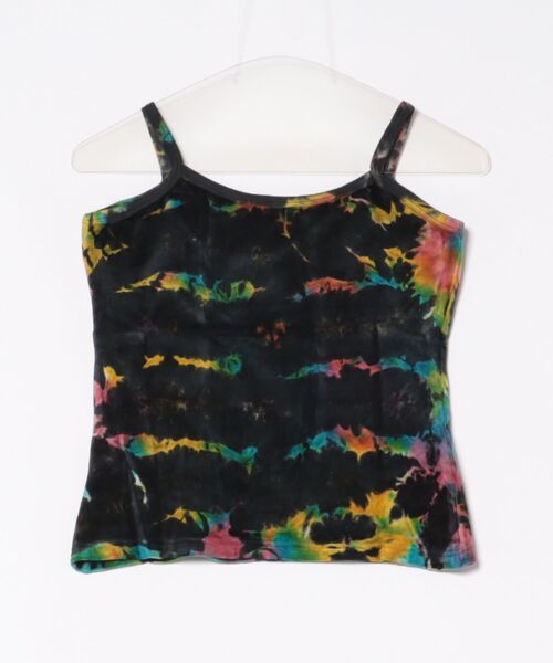 チャイハネ（チャイハネ）の「【チャイハネ】ベロアタイダイキャミソール（キャミソール・レディース・ブラウン/ピンク/ブラック・FREE）」の4枚目の写真