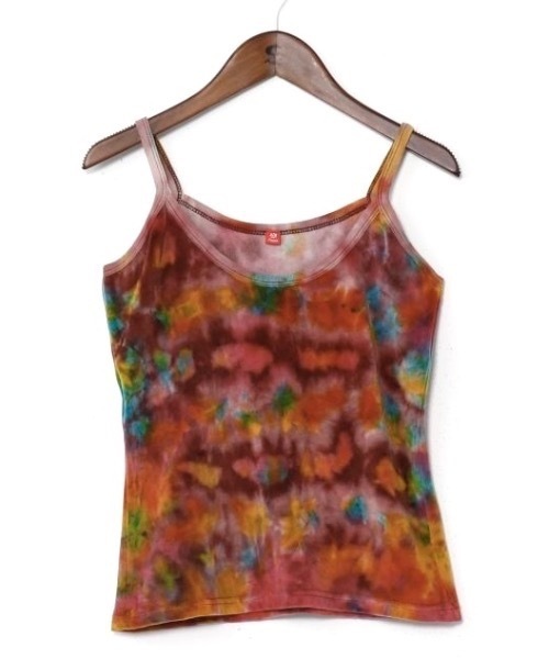 チャイハネ（チャイハネ）の「【チャイハネ】ベロアタイダイキャミソール（キャミソール・レディース・ブラウン/ピンク/ブラック・FREE）」の8枚目の写真