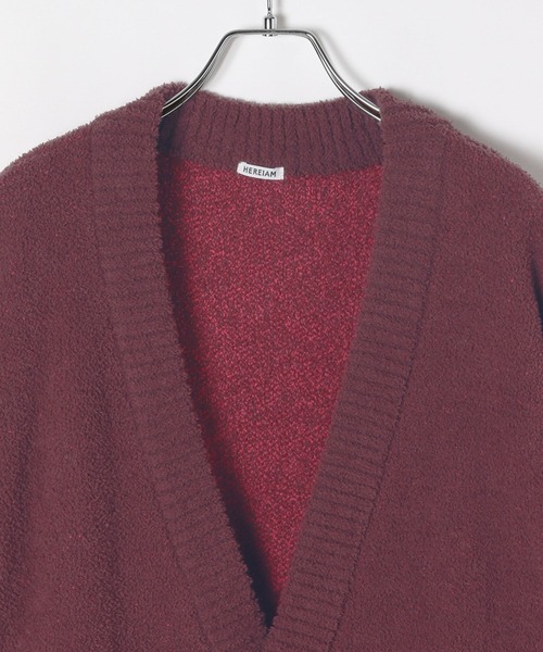 HEREIAM（ヘレイアム）の「【HEREIAM MEN】ユニセックス/グラデーションニットカーディガン（カーディガン/ボレロ・メンズ・ピンク/アイボリー・MEDIUM/LARGE）」の4枚目の写真