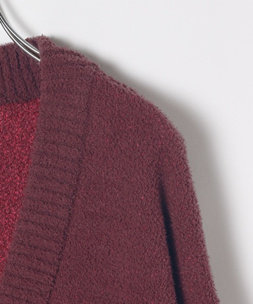 HEREIAM（ヘレイアム）の「【HEREIAM MEN】ユニセックス/グラデーションニットカーディガン（カーディガン/ボレロ・メンズ・ピンク/アイボリー・MEDIUM/LARGE）」の6枚目の写真