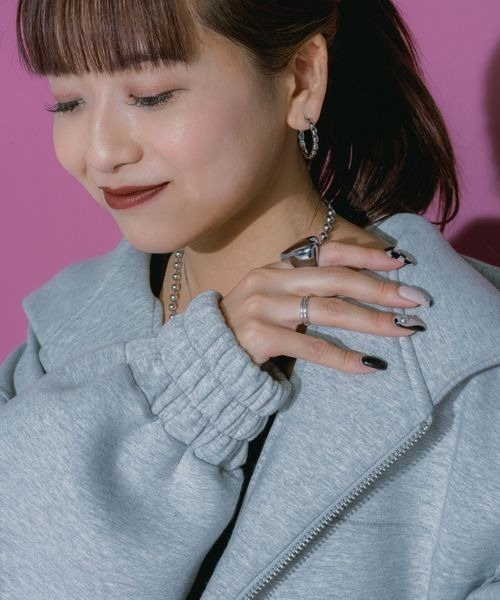 JEANASIS（ジーナシス）の「【MIKU企画】BIG HEART RING/599713（リング・レディース・シルバー・LARGE/MEDIUM）」の3枚目の写真
