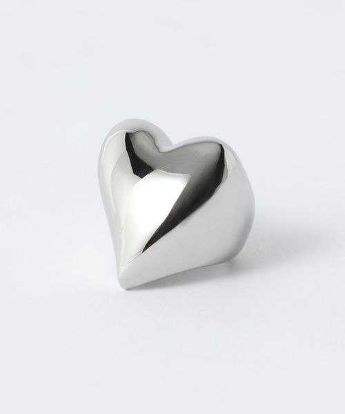 JEANASIS（ジーナシス）の「【MIKU企画】BIG HEART RING/599713（リング・レディース・シルバー・LARGE/MEDIUM）」の5枚目の写真