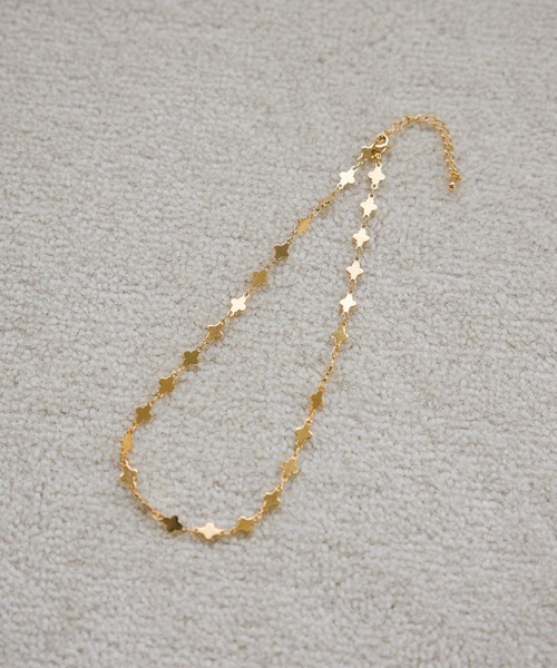 A part by（アパートバイ）の「フラワーチェーンネックレス（ネックレス・レディース・Silver/GOLD ・FREE）」の2枚目の写真