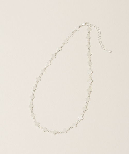 A part by（アパートバイ）の「フラワーチェーンネックレス（ネックレス・レディース・Silver/GOLD ・FREE）」の4枚目の写真