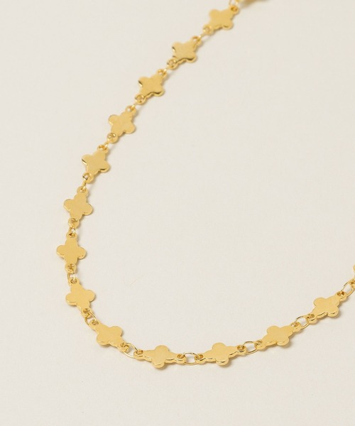 A part by（アパートバイ）の「フラワーチェーンネックレス（ネックレス・レディース・Silver/GOLD ・FREE）」の7枚目の写真