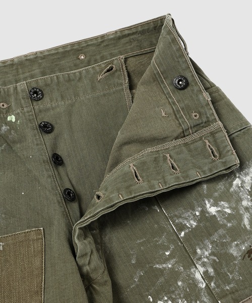 BOW WOW（バウワウ）の「PAINT STAINED USMC P-44 HBT TROUSERS（カーゴパンツ・メンズ・その他・XL/L）」の4枚目の写真