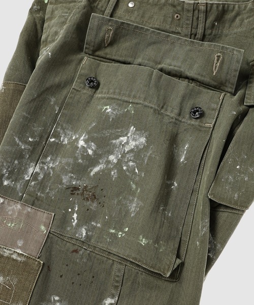 BOW WOW（バウワウ）の「PAINT STAINED USMC P-44 HBT TROUSERS（カーゴパンツ・メンズ・その他・XL/L）」の7枚目の写真