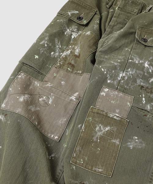 BOW WOW（バウワウ）の「PAINT STAINED USMC P-44 HBT TROUSERS（カーゴパンツ・メンズ・その他・XL/L）」の8枚目の写真