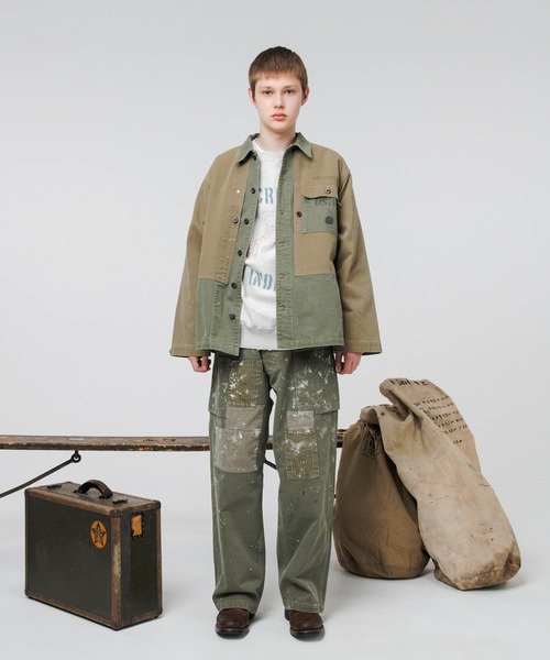 BOW WOW（バウワウ）の「PAINT STAINED USMC P-44 HBT TROUSERS（カーゴパンツ・メンズ・その他・XL/L）」の2枚目の写真