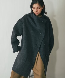 SMILE ORCHID スマイルオーキッド テディコート テディーコート SMILE ORCHID ステンカラーコート コート ウール100％スタンド