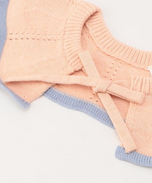 apres les cours(アプレレクール)の「ニットベビーつけ襟(付け襟・キッズ・ミント/ピンク・90)」の14枚目の写真
