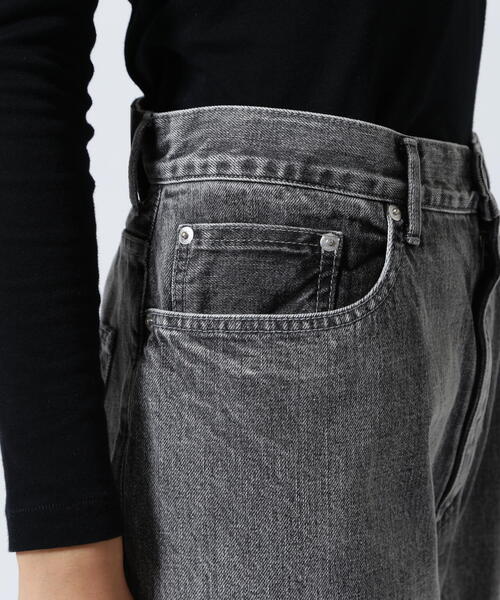 beautiful people（ビューティフルピープル）の「beautiful people/ビューティフルピープル/selvedge denim flip hem pants blk bleach/1545105034（デニムパンツ・レディース・ブラック・38/42）」の15枚目の写真