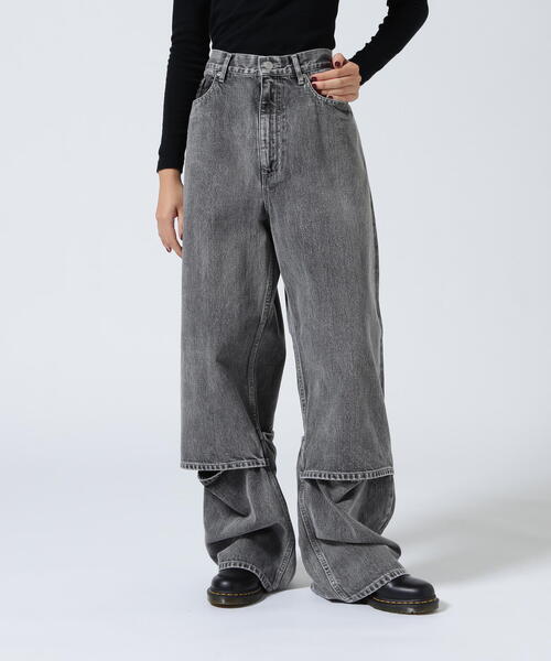 beautiful people/ビューティフルピープル/selvedge denim flip hem