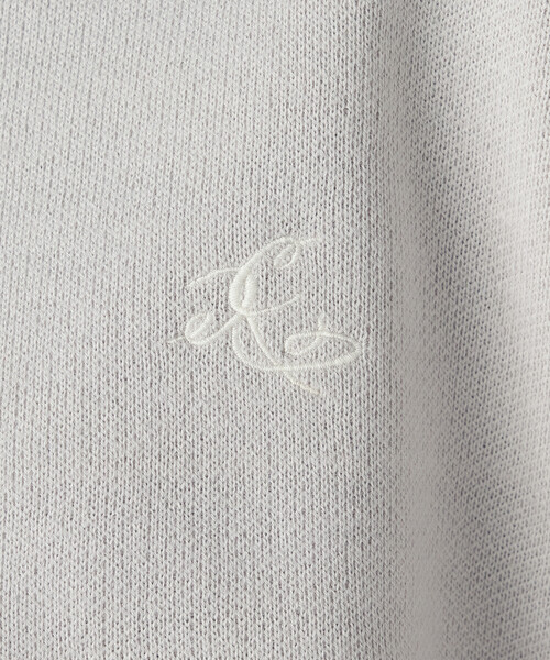 COMME CA ISM（コムサイズム）の「【ウォッシャブル】ワンポイント 刺繍 ハーフジップニット（ニット/セーター・レディース・アイボリー/ライトグレー・FREE）」の21枚目の写真