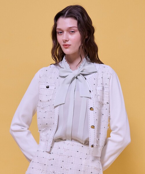 TOCCA（トッカ）の「FLOWER HIDE AND SEEK ニットジャケット