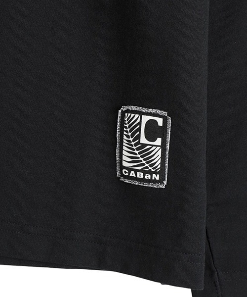 caban（キャバン）の「CABan / キャバン：ドライスビンコットン ルーズフィットTシャツ：59033103002[MUS]（Tシャツ/カットソー・メンズ・ホワイト/ブラック・L/M）」の4枚目の写真