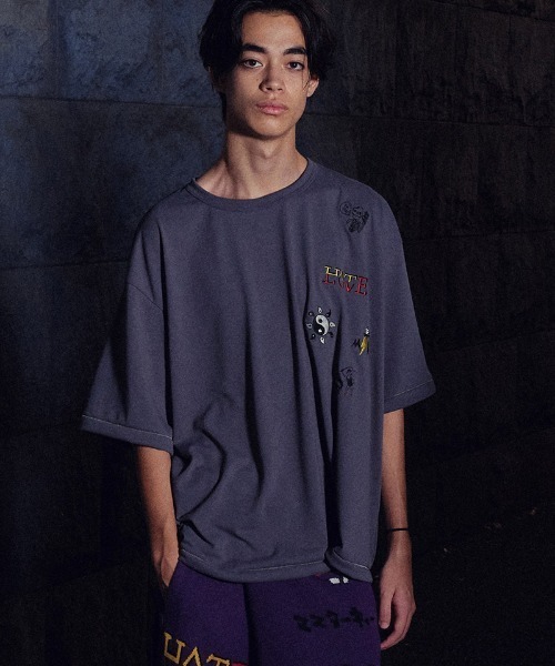 masterkey（マスターキー）の「mt10093-PLAYFUL-T 刺繍Tシャツ(MK26S-C-24)（Tシャツ/カットソー・メンズ・ブラック/グレー/サンドグレー・2/1）」の3枚目の写真