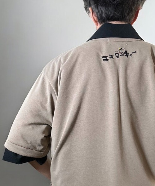 masterkey（マスターキー）の「mt10093-PLAYFUL-T 刺繍Tシャツ(MK26S-C-24)（Tシャツ/カットソー・メンズ・ブラック/グレー/サンドグレー・2/1）」の10枚目の写真