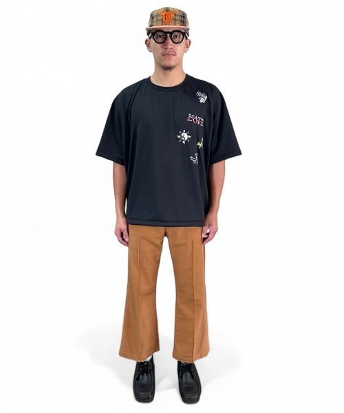 masterkey（マスターキー）の「mt10093-PLAYFUL-T 刺繍Tシャツ(MK26S-C-24)（Tシャツ/カットソー・メンズ・ブラック/グレー/サンドグレー・2/1）」の18枚目の写真