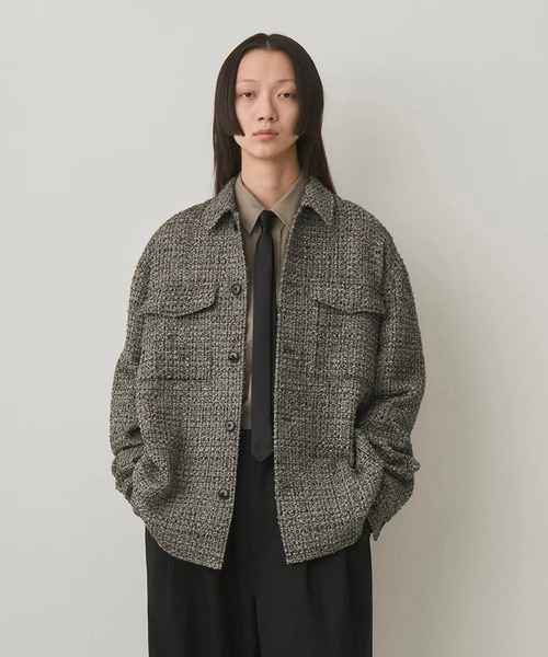 JUHA/ユハ】FANCY TWEED SHIRT JACKET（ブルゾン）｜Juha（ユハ）の