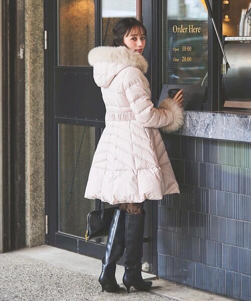 フォックスファー付ドレスダウン（ダウンジャケット/コート）｜SWINGLE