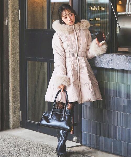 フォックスファー付ドレスダウン（ダウンジャケット/コート）｜SWINGLE