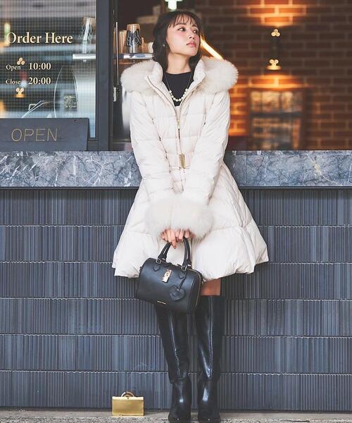 フォックスファー付ドレスダウン（ダウンジャケット/コート）｜SWINGLE