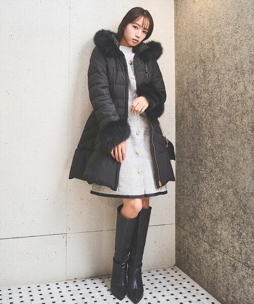 フォックスファー付ドレスダウン（ダウンジャケット/コート）｜SWINGLE