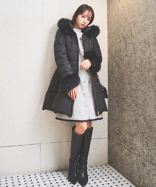 フォックスファー付ドレスダウン（ダウンジャケット/コート）｜SWINGLE