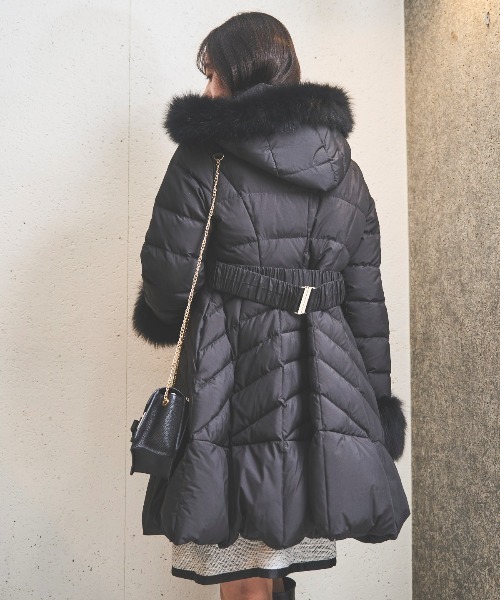 フォックスファー付ドレスダウン（ダウンジャケット/コート）｜SWINGLE