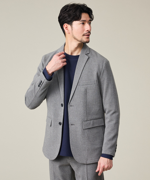 wolfai XXL シルバーアッシュ ジャケット セール】【WINTER SHIELD】カシミヤタッチ ジャケット / セットアップ