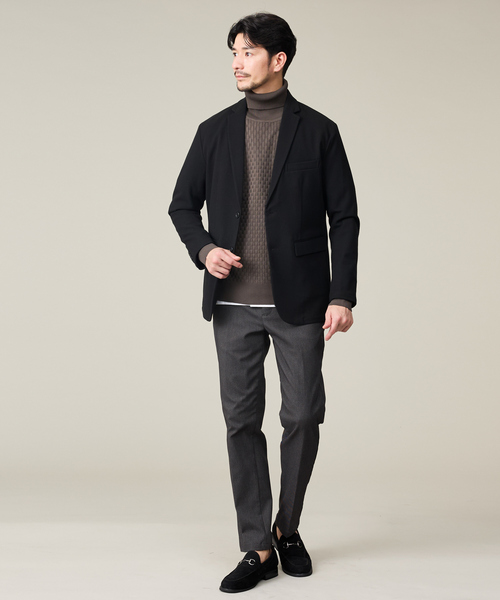 ABAHOUSE GRAY(アバハウスグレイ)の「【WINTER SHIELD】カシミヤタッチ ジャケット / セットアップ対応(テーラードジャケット・メンズ・ブラック/グレー/ネイビー/ブラウン・46/48/44/50)」の15枚目の写真