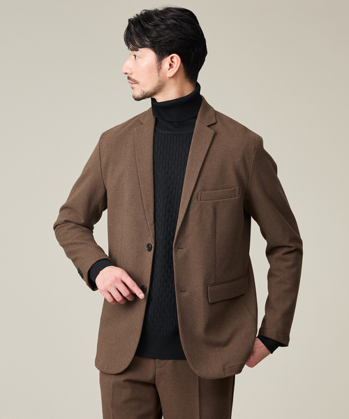 ABAHOUSE GRAY(アバハウスグレイ)の「【WINTER SHIELD】カシミヤタッチ ジャケット / セットアップ対応(テーラードジャケット・メンズ・ブラック/グレー/ネイビー/ブラウン・46/48/44/50)」の12枚目の写真