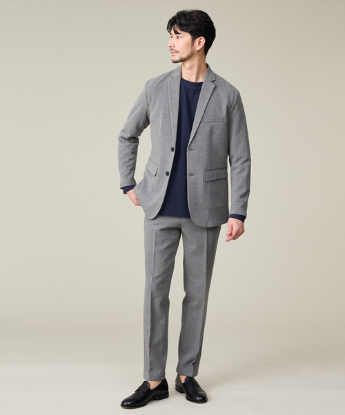 ABAHOUSE GRAY(アバハウスグレイ)の「【WINTER SHIELD】カシミヤタッチ ジャケット / セットアップ対応(テーラードジャケット・メンズ・ブラック/グレー/ネイビー/ブラウン・46/48/44/50)」の6枚目の写真