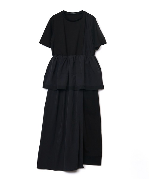 AULA AILA（アウラアイラ）の「ペプラムワンピース（ワンピース・レディース・カーキ/ブラック/ネイビー・0）」の2枚目の写真