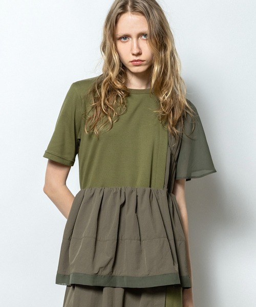 AULA AILA（アウラアイラ）の「ペプラムワンピース（ワンピース・レディース・カーキ/ブラック/ネイビー・0）」の11枚目の写真