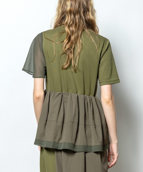 AULA AILA（アウラアイラ）の「ペプラムワンピース（ワンピース・レディース・カーキ/ブラック/ネイビー・0）」の13枚目の写真