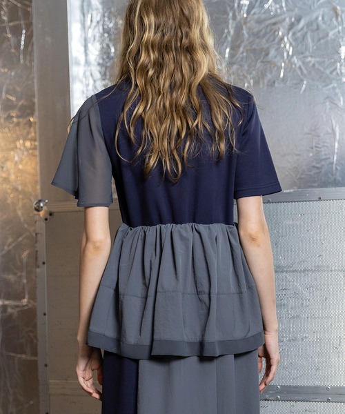 AULA AILA（アウラアイラ）の「ペプラムワンピース（ワンピース・レディース・カーキ/ブラック/ネイビー・0）」の18枚目の写真