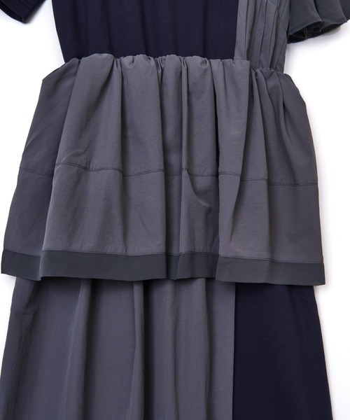 AULA AILA（アウラアイラ）の「ペプラムワンピース（ワンピース・レディース・カーキ/ブラック/ネイビー・0）」の6枚目の写真