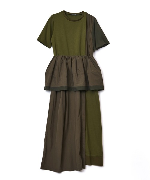 AULA AILA（アウラアイラ）の「ペプラムワンピース（ワンピース・レディース・カーキ/ブラック/ネイビー・0）」の22枚目の写真