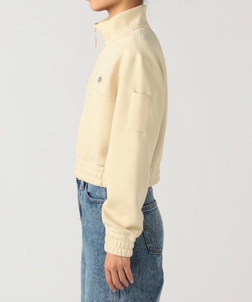 Dickies(ディッキーズ)の「ハーフジップスウェット(スウェット・レディース・ミント/アイボリー・SMALL/MEDIUM)」の13枚目の写真