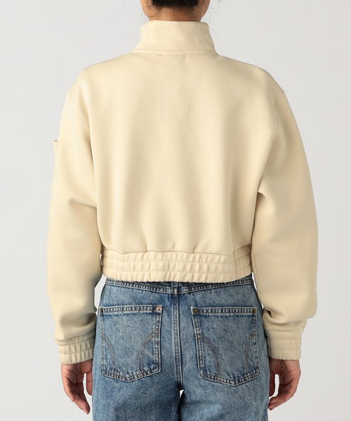 Dickies(ディッキーズ)の「ハーフジップスウェット(スウェット・レディース・ミント/アイボリー・SMALL/MEDIUM)」の14枚目の写真