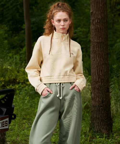 Dickies(ディッキーズ)の「ハーフジップスウェット(スウェット・レディース・ミント/アイボリー・SMALL/MEDIUM)」の5枚目の写真